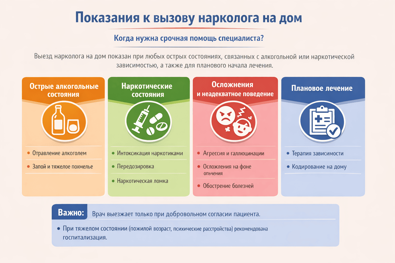 показания для вызова нарколога на дом показания для вызова нарколога на дом